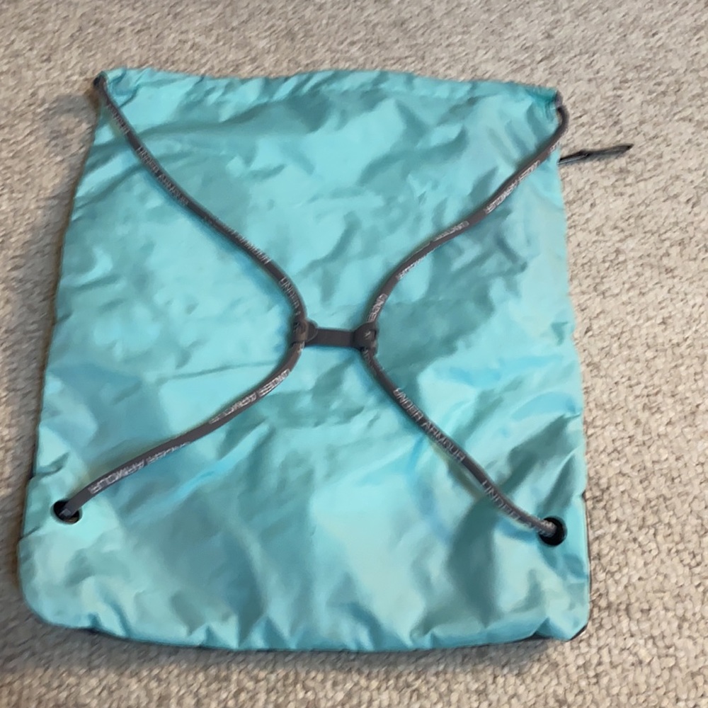 Under Armor Blue Polyester Backpack Euc - image 6